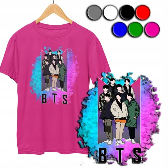 KOSZULKA DZIECIĘCA T-SHIRT Z NADRUKIEM - KPOP BTS ARMY PREZENT - M 134-140 WORLD CASE