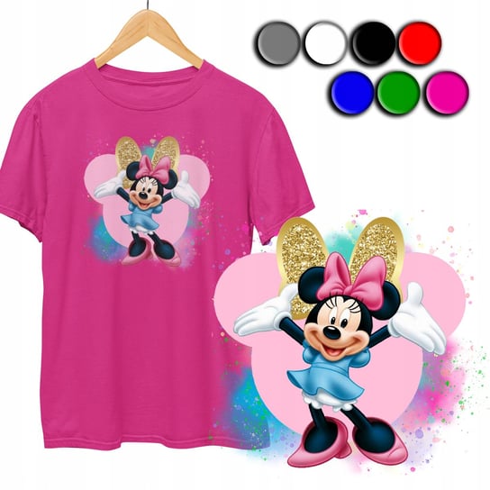 KOSZULKA DZIECIĘCA T-SHIRT Z NADRUKIEM - MYSZKA MINNIE MINI - XXS 98-104 WORLD CASE