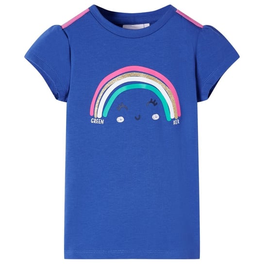 Koszulka dziecięca Tęcza 128 błękit kobaltowy 95% Inna marka