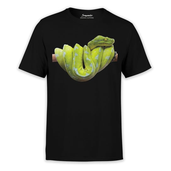Koszulka dziecięca wąż pyton zielony-116 5made