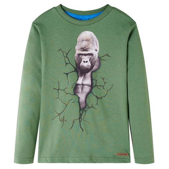 Koszulka dziecięca z gorylem, 100% bawełna, jasne Zakito Europe