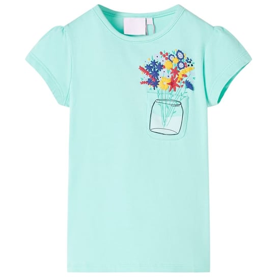 Koszulka dziecięca z nadrukiem kwiatów, 92 (18-24 Inna marka