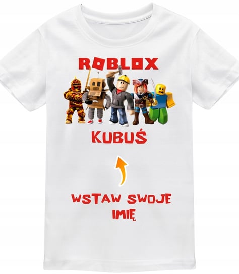 Koszulka dziecięca z postaciami z gry ROBLOX dla gracza Wpisz Swoje Imię Inna marka