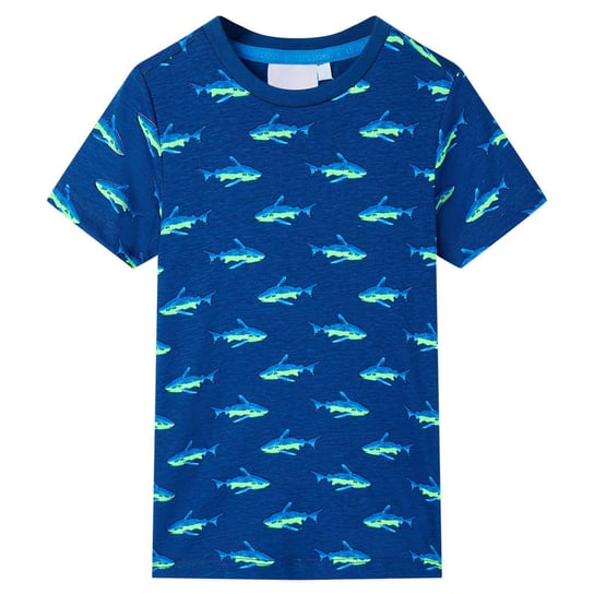 Koszulka dziecięca z rekinami 116, bawełna, ciemno Inna marka