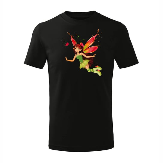 Koszulka dziecięca z wróżką wróżka z wróżkami czarna-158 cm/12 lat TUCANOS