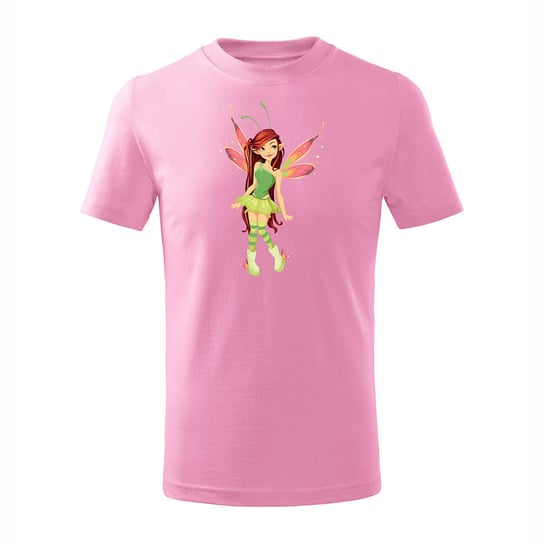 Koszulka dziecięca z wróżką wróżka z wróżkami różowa-134 cm/8 lat TUCANOS