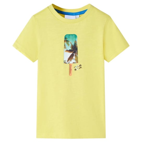 Koszulka dziecięca, żółta, 116 vidaXL