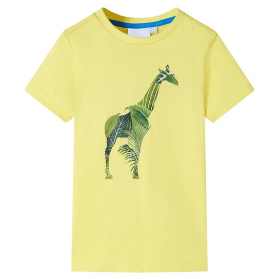 Koszulka dziecięca, żółta, 140 vidaXL
