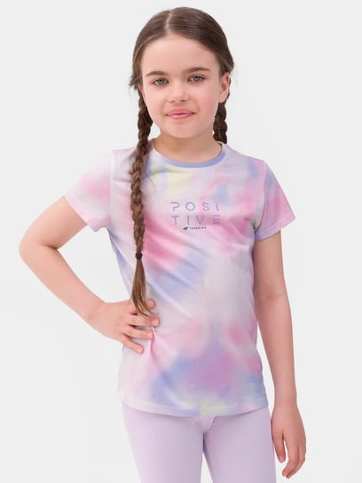 Koszulka Dziewczęca 4F T-Shirt Bawełna 122 4F