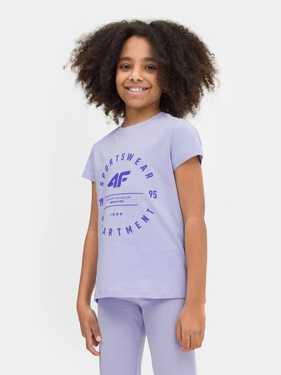 Koszulka Dziewczęca 4F T-Shirt Bawełna 134 4F