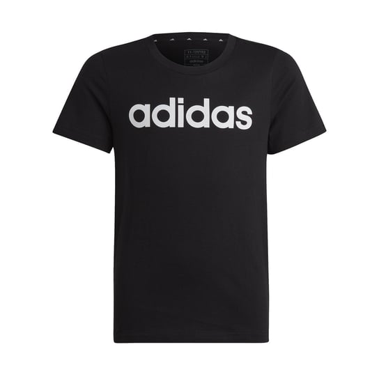 Koszulka dziewczęca adidas ESSENTIALS SLIM FIT czarna IC3149-140 Adidas