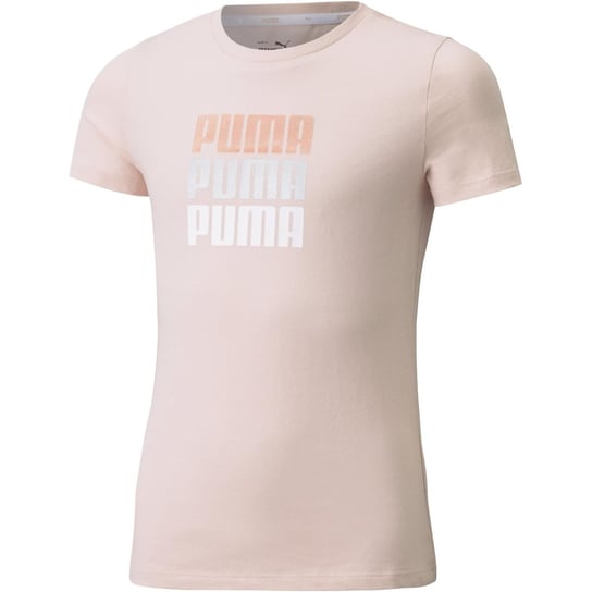Koszulka dziewczęca Puma ALPHA różowa 58922836-128 Puma
