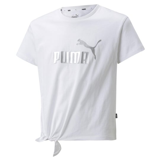 Koszulka dziewczęca Puma ESS+ LOGO biała 84695602-164 Puma