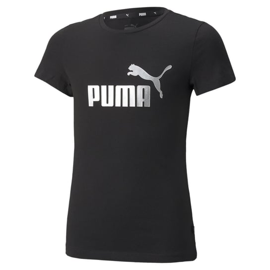 Koszulka dziewczęca Puma ESS+ LOGO czarna 84695301-152 Puma