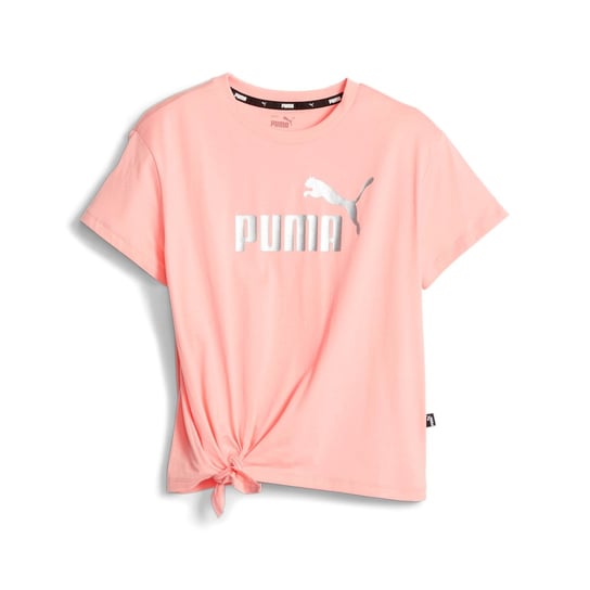 Koszulka dziewczęca Puma ESS+ LOGO KNOTTED różowa 84695663-128 Puma
