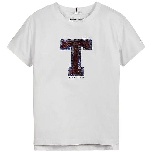 Koszulka dziewczęca Tommy Hilfiger Flip Seqiuns Tee t-shirt-104 Inna marka