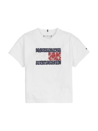 Koszulka dziewczęca Tommy Hilfiger Flower Flag t-shirt-104 Inna marka