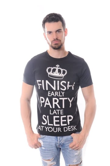 koszulka FINISH EARLY PARTY LATE SLEEP AT YOUR DESK-L Pozostali producenci