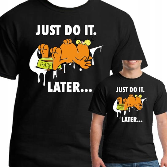 Koszulka Garfield Just Śmieszna 0768 S Czarna Inna marka