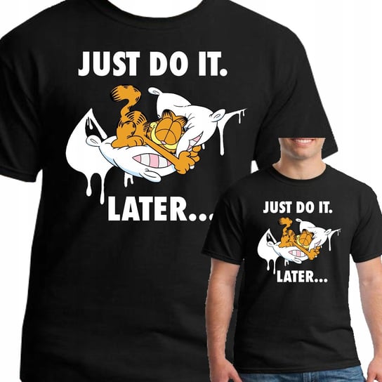 Koszulka Garfield Just Śmieszna 0769 L Czarna Inna marka