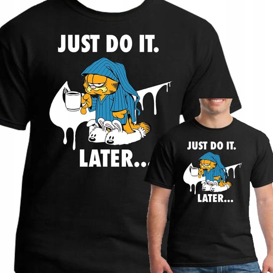 Koszulka Garfield Just Śmieszna 0770 S Czarna Inna marka