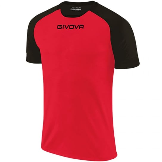 Koszulka Givova Capo MC M MAC03 (kolor Czarny. Czerwony, rozmiar 3XS) Givova