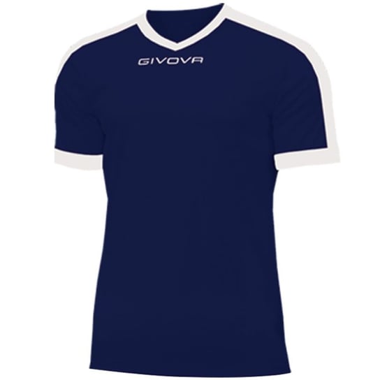 Koszulka Givova Revolution Interlock M MAC04 (kolor Biały. Granatowy, rozmiar 3XS) Givova
