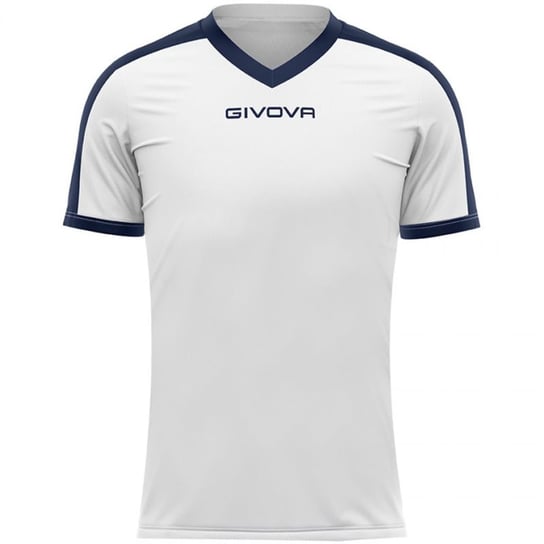Koszulka Givova Revolution Interlock M MAC04 (kolor Biały. Granatowy, rozmiar L) Givova