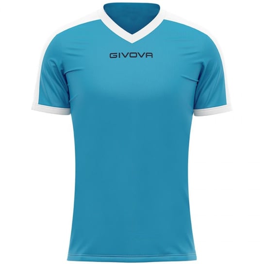 Koszulka Givova Revolution Interlock M MAC04 (kolor Biały. Niebieski, rozmiar XS) Givova