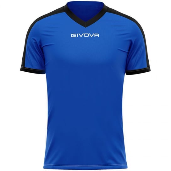 Koszulka Givova Revolution Interlock M MAC04 (kolor Czarny. Niebieski, rozmiar 2XS) Givova