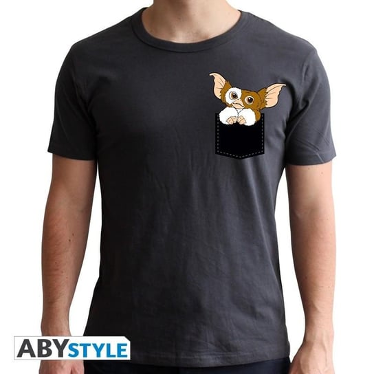 koszulka gremlins - t-shirt - pocket gizmo - szara - (xs) ABYstyle