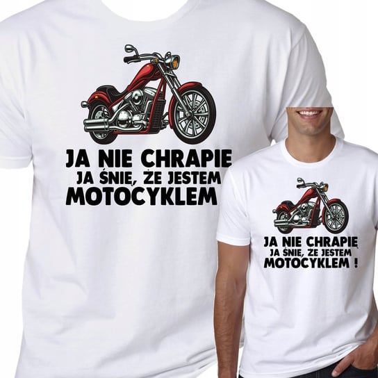 Koszulka Ja Nie Chrapię Snię Motocyklem L 1018 Inna marka