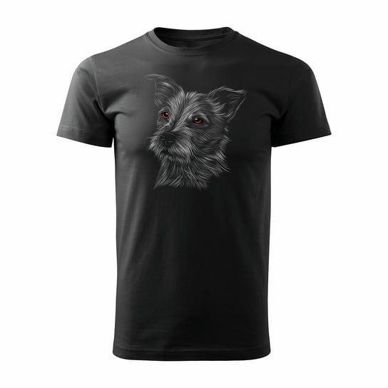 Koszulka Jack Russell Terrier z psem Jack Russell męska czarna-L TUCANOS