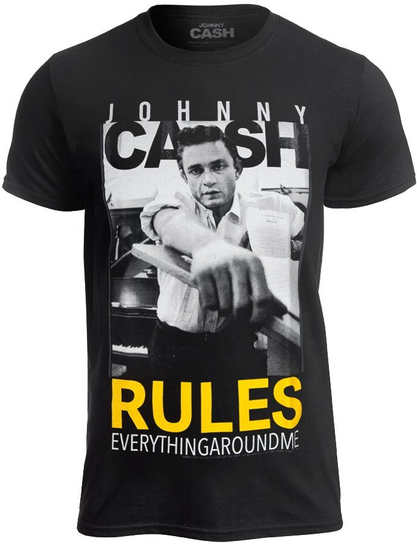 koszulka JOHNNY CASH - RULES EVERYTHING-M Inna marka