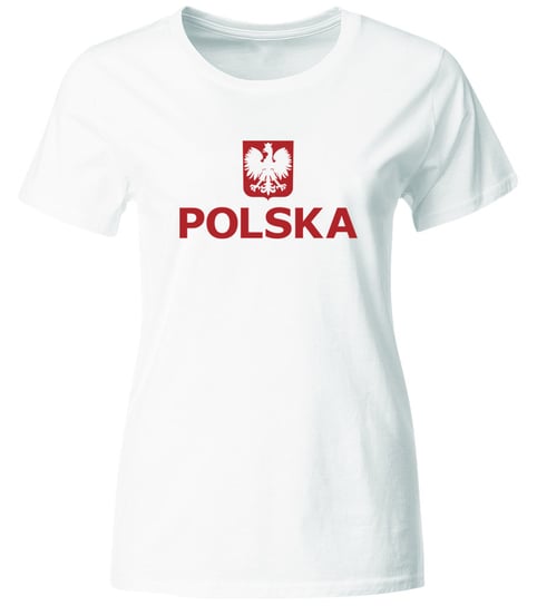 Koszulka Kibica Reprezentacji Polski. Koszulka Damska Dla Kibica, Biała, Roz. L GiTees