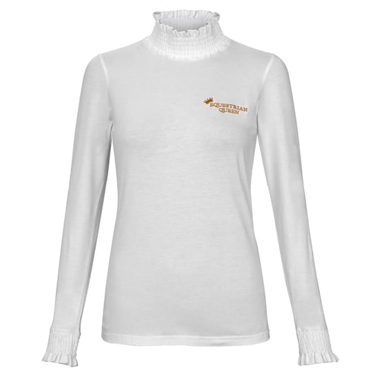 Koszulka konkursowa EQ.QUEEN Hazel 22AW damska biała, rozmiar: XL Inna marka