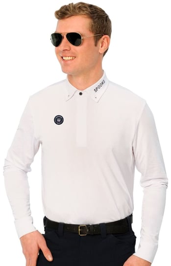 Koszulka konkursowa SPOOKS Daniel 22AW męska biała, rozmiar: L Inna marka
