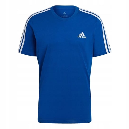 Koszulka męska adidas Essentials 3-Stripes Tee niebieska HE4410 S Adidas