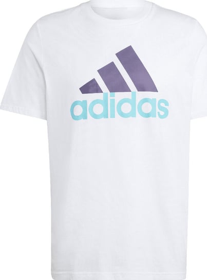 Koszulka męska adidas Essentials Single Jersey Big Logo Tee biała IJ8579-S Adidas