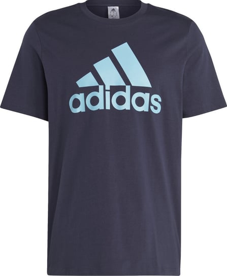 Koszulka męska adidas Essentials Single Jersey Big Logo Tee granatowa IC9354-S Adidas