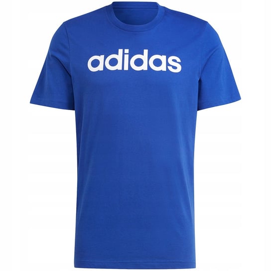 Koszulka męska adidas Essentials Single Jersey Linear Embroidered Logo nieb Adidas