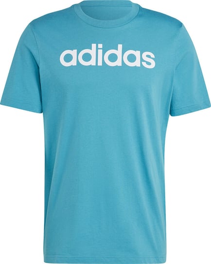 Koszulka męska adidas Essentials Single Jersey Linear Embroidered Logo Tee jasnoniebieska IJ8655-2XL Adidas