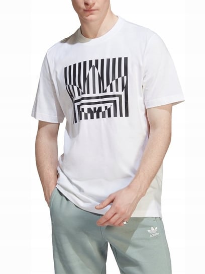 Koszulka Męska Adidas T Shirt Ib8708 Biała L Adidas