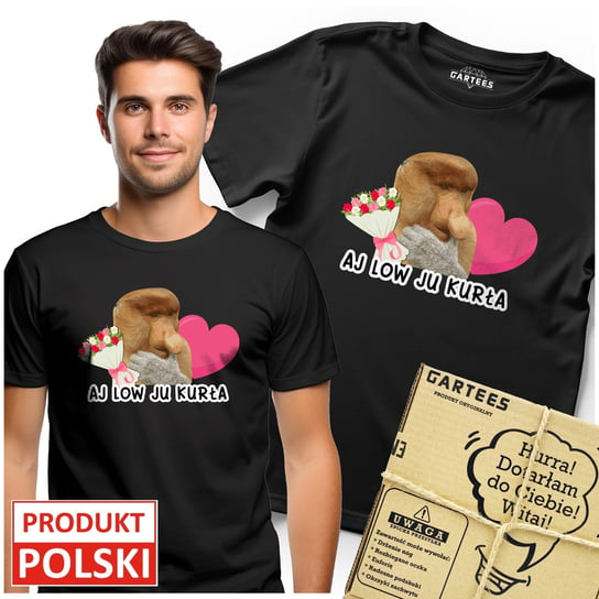 KOSZULKA MĘSKA AJ LOW JU KURŁA ŚMIESZNY NADRUK TSHIRT PREZENT JANUSZ NOSACZ Gartees