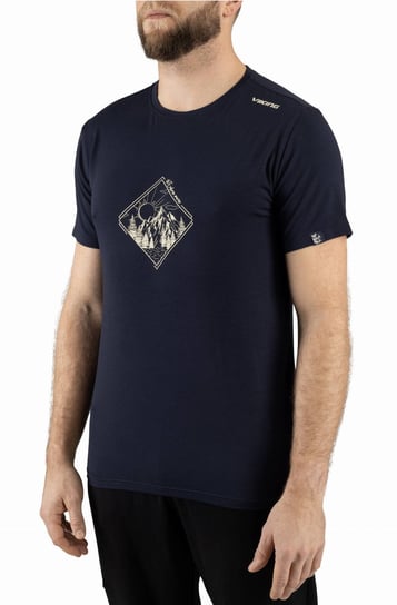 Koszulka męska bambusowa Viking Hopi T-Shirt 1900 granatowy - L Viking