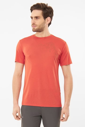 Koszulka męska bambusowa Viking Morain 5400 pomarańczowy - L Viking