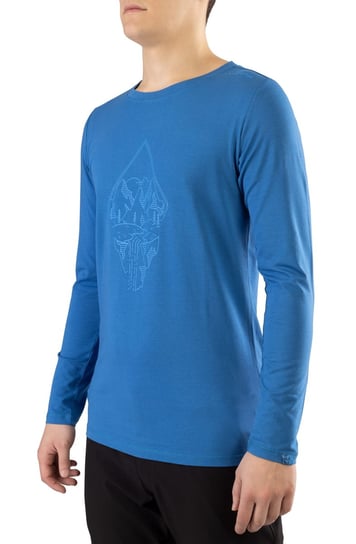Koszulka Męska Bambusowa Z Długim Rękawem Viking Longsleeve Lako 1512 Niebiesko-Błękitny - L Viking