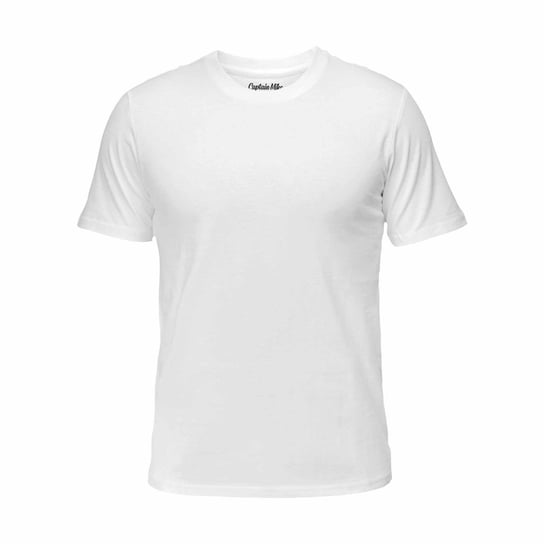 Koszulka męska bawełniana biała, T-shirt Captain Mike r.3XL Captain Mike