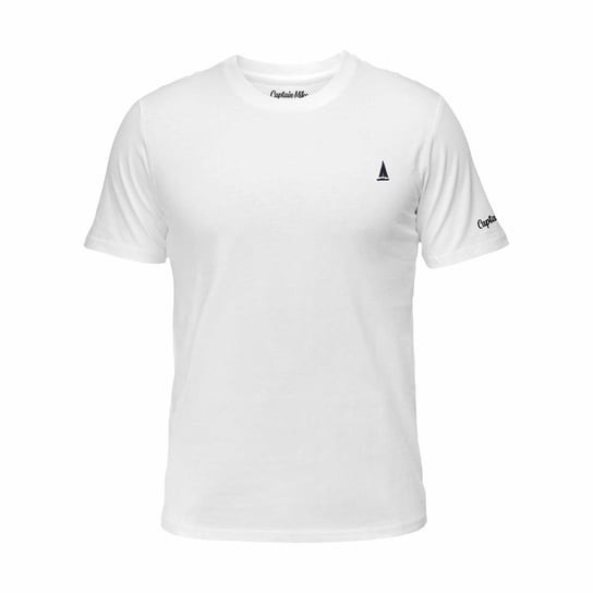 Koszulka męska bawełniana biała, T-shirt Captain Mike r.3XL Captain Mike