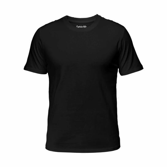 Koszulka męska bawełniana czarna, T-shirt Captain Mike r.3XL Captain Mike